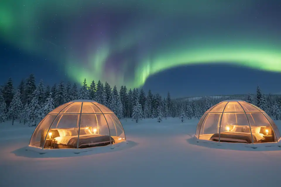 Cómo ver auroras boreales en Finlandia