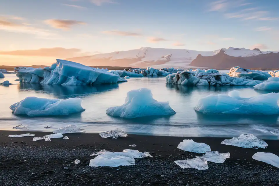 Laguna Jökulsárlón y Diamond Beach: visita responsable